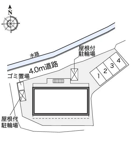 ★手数料０円★草加市谷塚町 月極駐車場